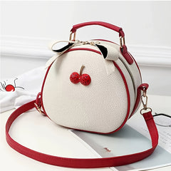 Cherry Kiss Crossbody – Round Mini Bag