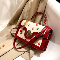 Cherry Picnic Crossbody – Colorblock Mini Bag