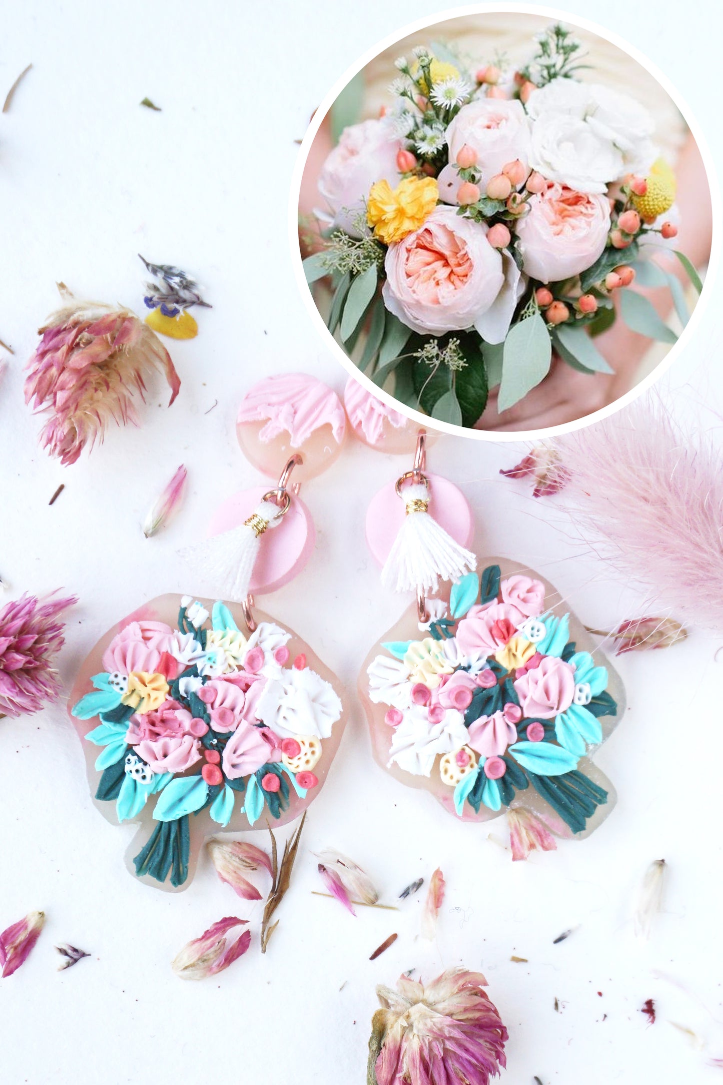 Custom Bouquet Earrings