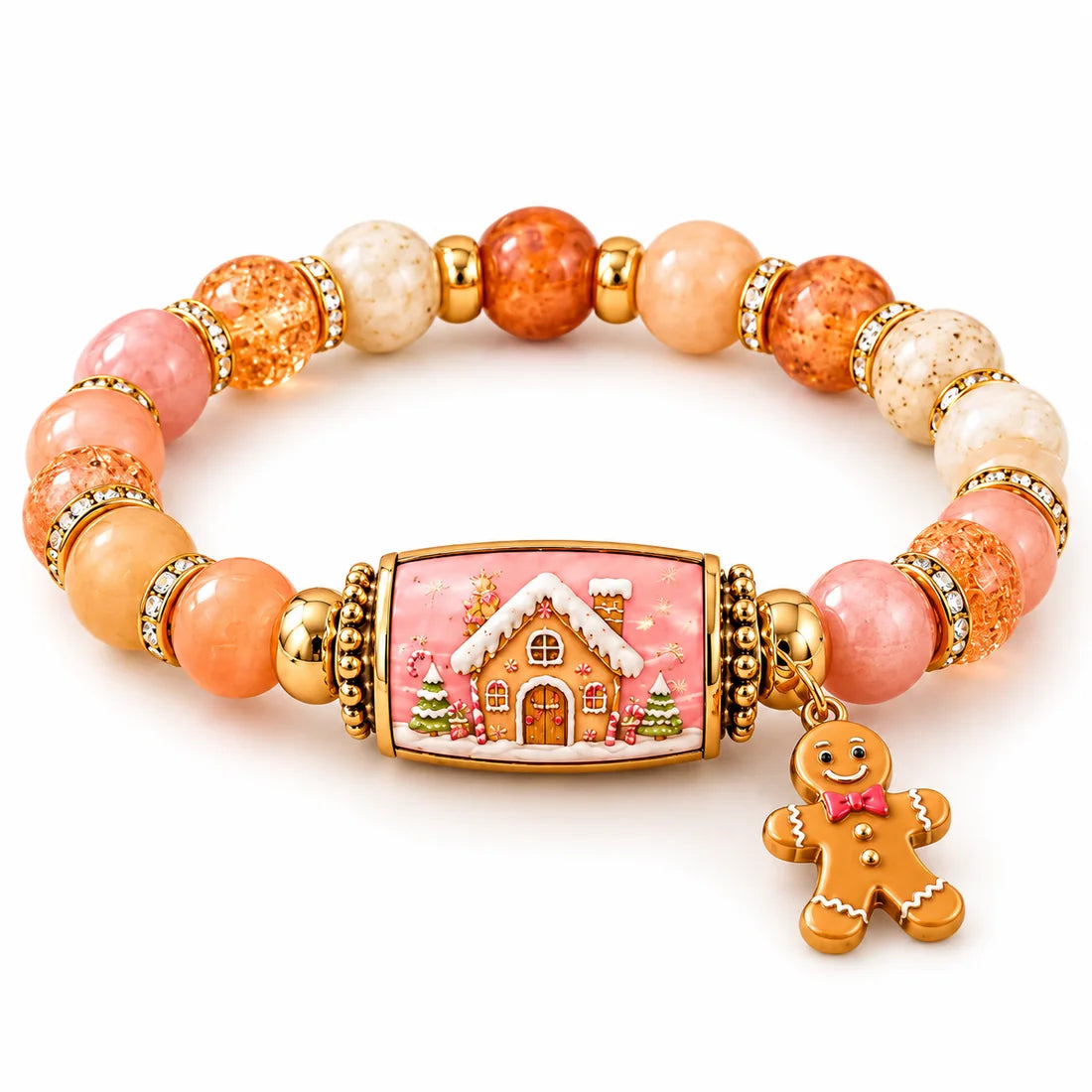 Gingerbread Wishes Christmas bracelet