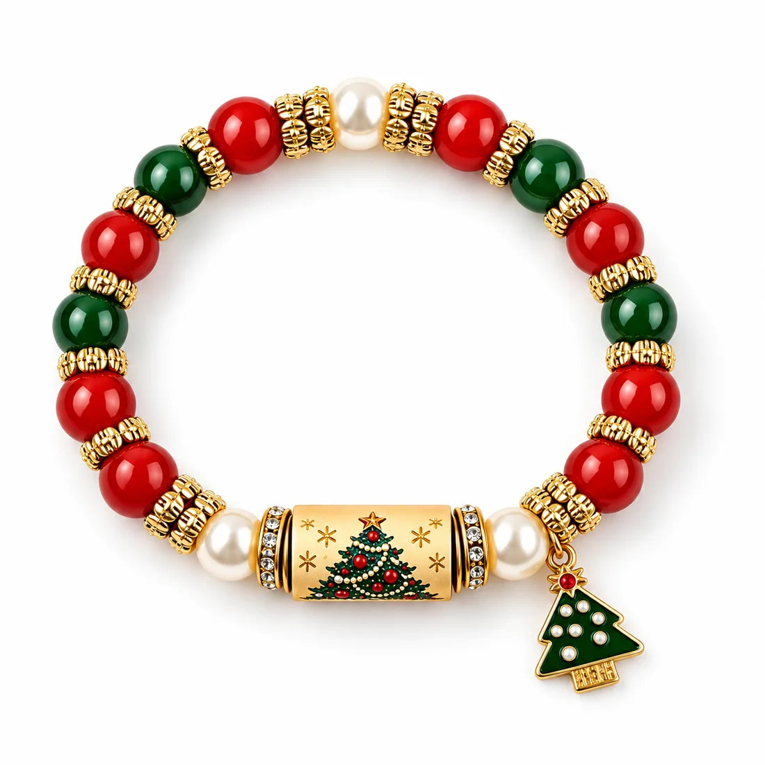 Evergreen Christmas bracelet