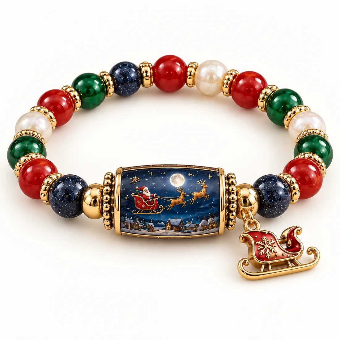 Midnight Sleigh Ride Christmas bracelet